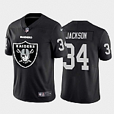 Nike Raiders 34 Bo Jackson Black Team Big Logo Vapor Untouchable Limited Jersey Dzhi,baseball caps,new era cap wholesale,wholesale hats